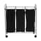 Household Essentials Rolling Triple Laundry Sorter